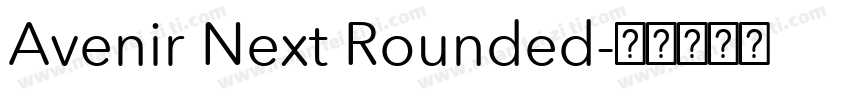 Avenir Next Rounded字体转换